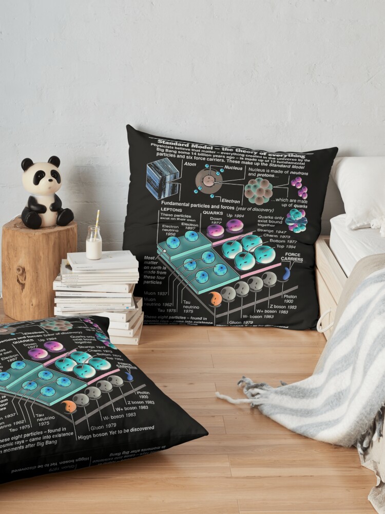 Alternate view of Physics Standard Model Theory Floor Pillow