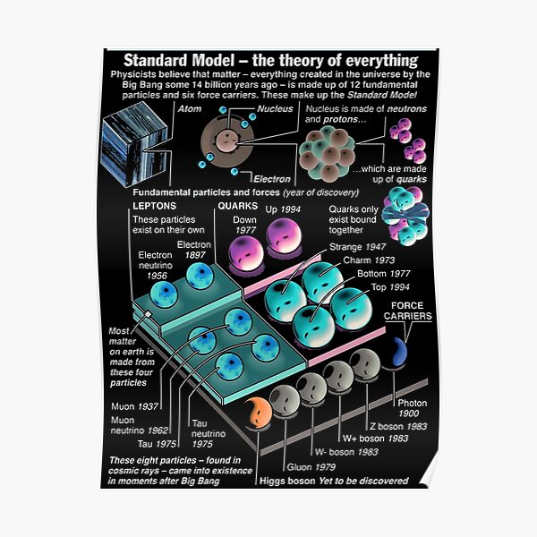 Physics Standard Model Theory Poster