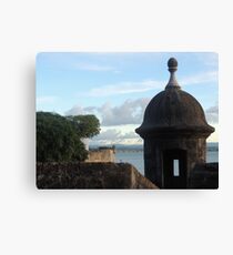 Garita in Old San Juan wall Canvas Print