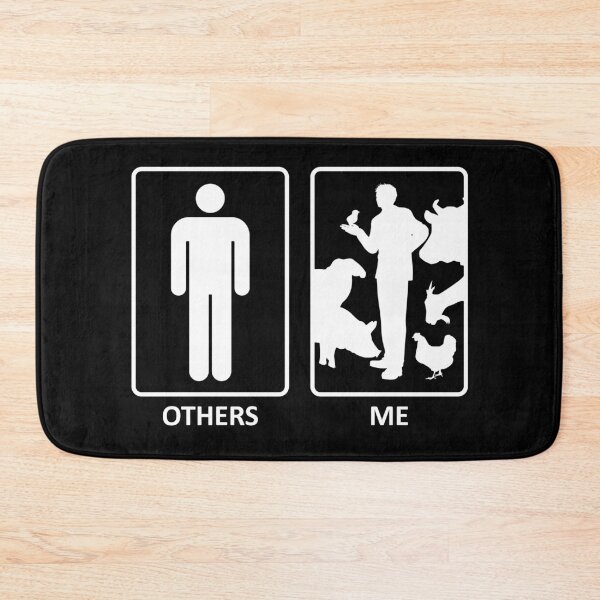 Item preview, Others vs. Me (man) - farm animals designed and sold by RatArt Designs.