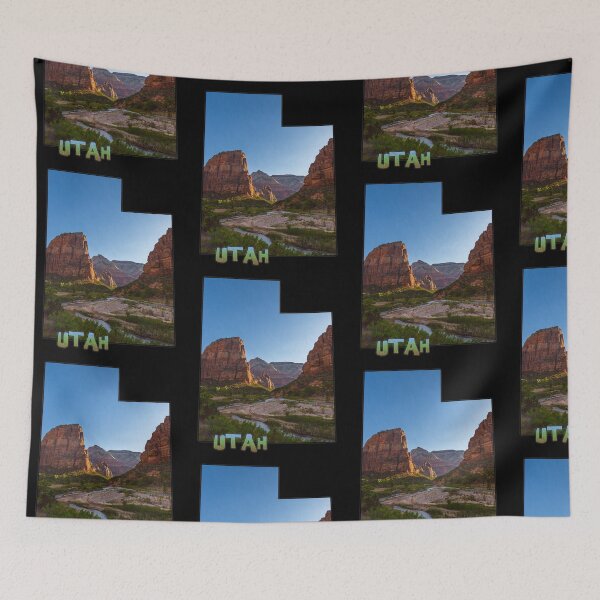 Item preview, Utah State Outline (Zion National Park Angel's Landing) designed and sold by gorff.