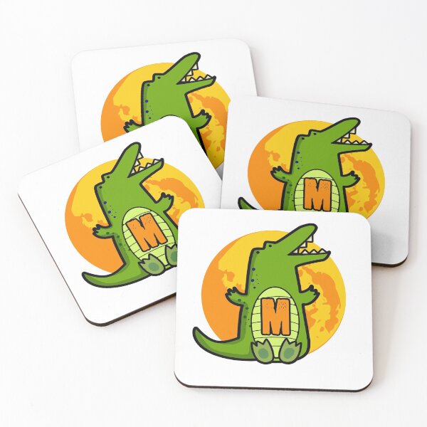 Item preview, Alphabet Letter M Snappy Alligator designed and sold by kidsmonogram.