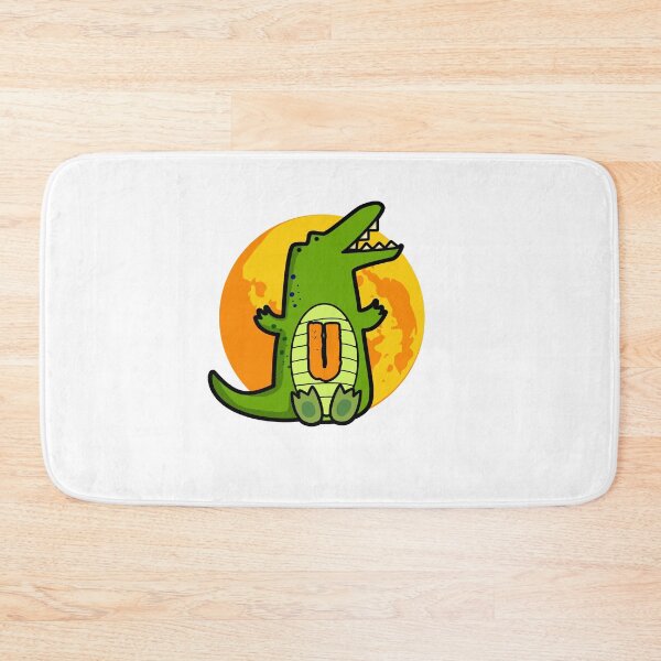 Artikelvorschau, Alphabet Buchstabe U Bissiger Alligator entworfen und verkauft von kidsmonogram.