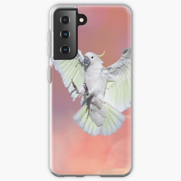 Cockatoo Landing Watercolour Samsung Galaxy Soft Case