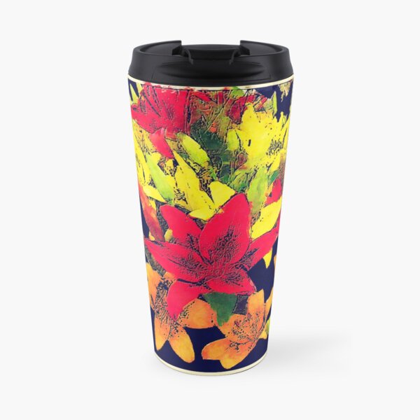 Large Bunch of Flowers Travel Mug