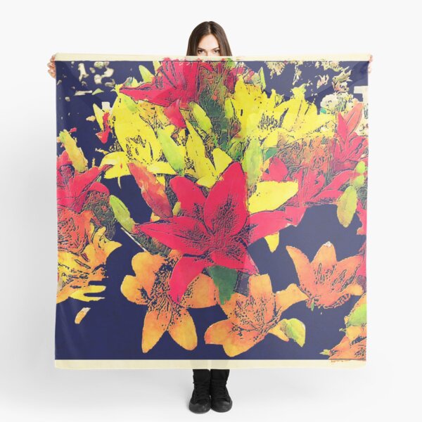 Large Bunch of Flowers Scarf
