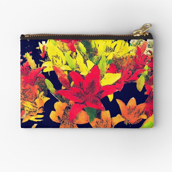 Large Bunch of Flowers Zipper Pouch