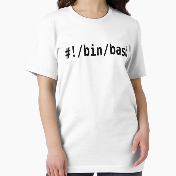 Item preview, #!/bin/bash - Black Text Design for Command Line Hackers designed and sold by ramiro.