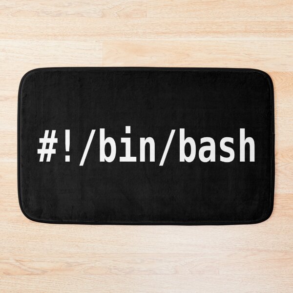 Item preview, #!/bin/bash - White Text Design for Command Line Hackers designed and sold by ramiro.