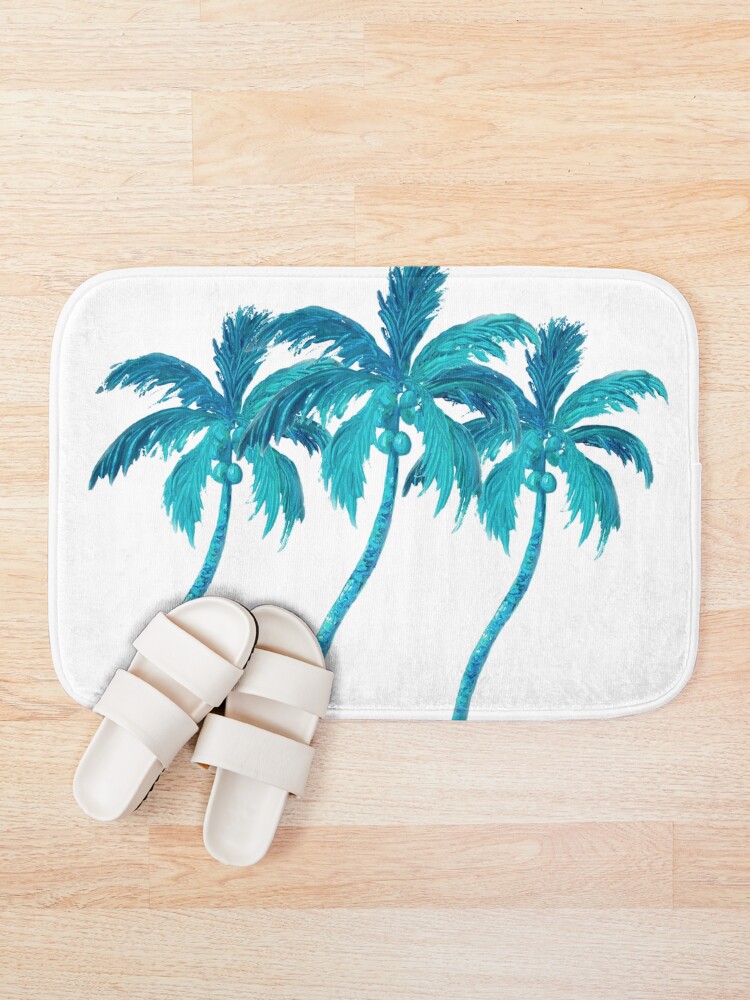 Alternate view of Three Coconut Palm Trees Bath Mat