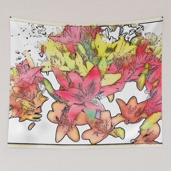 Item preview, Large Bunch of Flowers - pastel shades  designed and sold by designbywhacky.