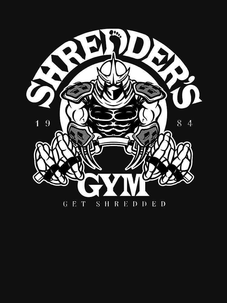 "Shredder's Gym merch" Tshirt by hamxaca Redbubble