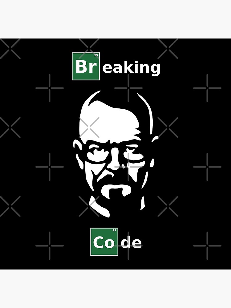 Breaking Code - White/Green Parody Design for Programmers by ramiro