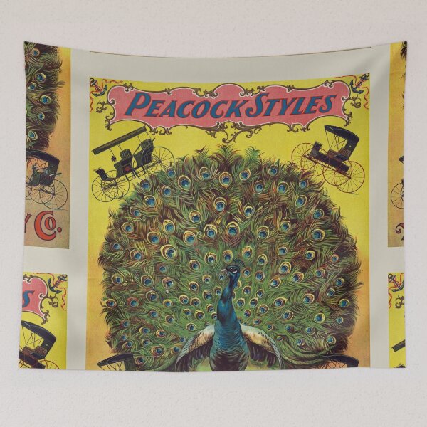 Item preview, Peacock styles Art Nouveau advertising design designed and sold by Vintage Designs +.