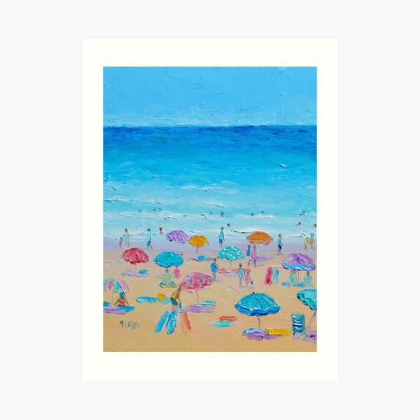"Sunday at the Beach" Art Print for Sale by MatsonArtDesign Redbubble