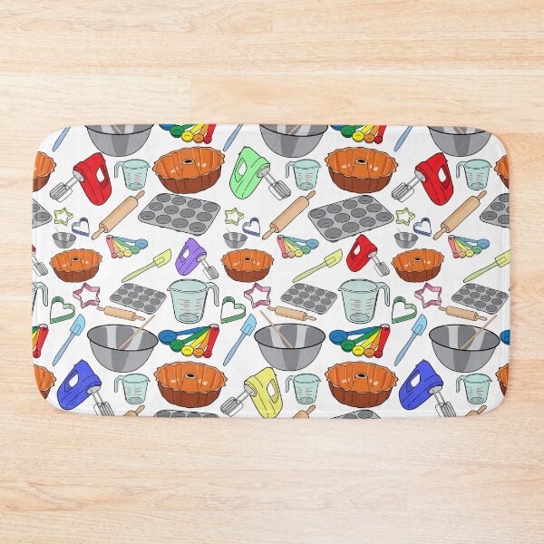 Item preview, Fun Baking Tools Illustrations Pattern designed and sold by judgeart.