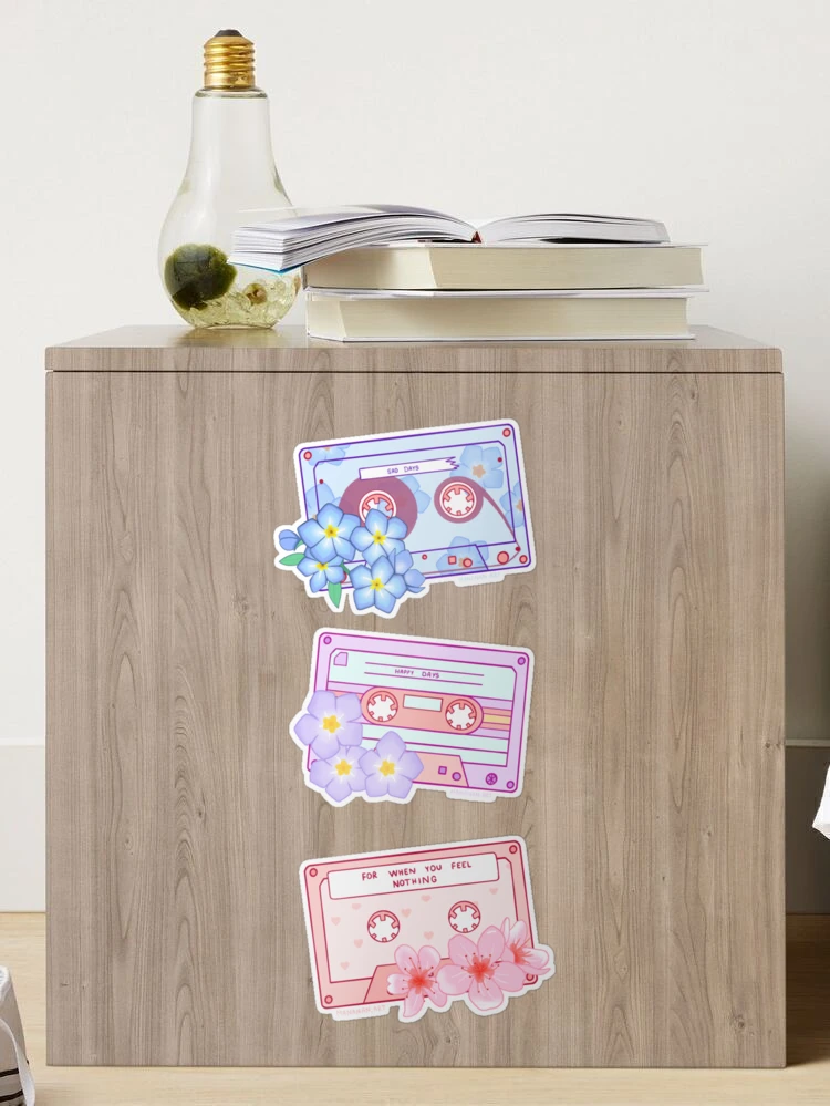 Casette Vitage - Aesthetic- Kawaii and Cutter - Vitage music - Vitage  Kawaii Sticker by Andrea De Cesare