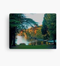Friars Carse Hotel grounds & river Canvas Print