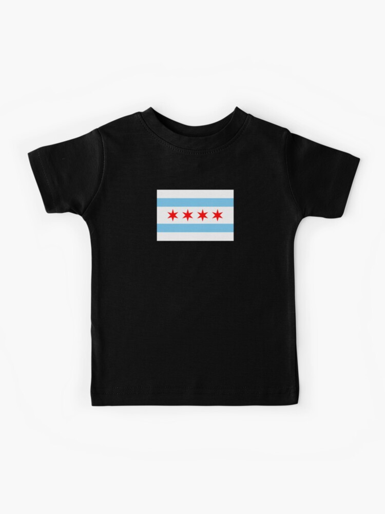 Chicago Flag Kids Tshirt 4 / Slate Blue