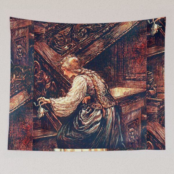 Item preview, Princess and the frog going up to bed designed and sold by Vintage Designs +.