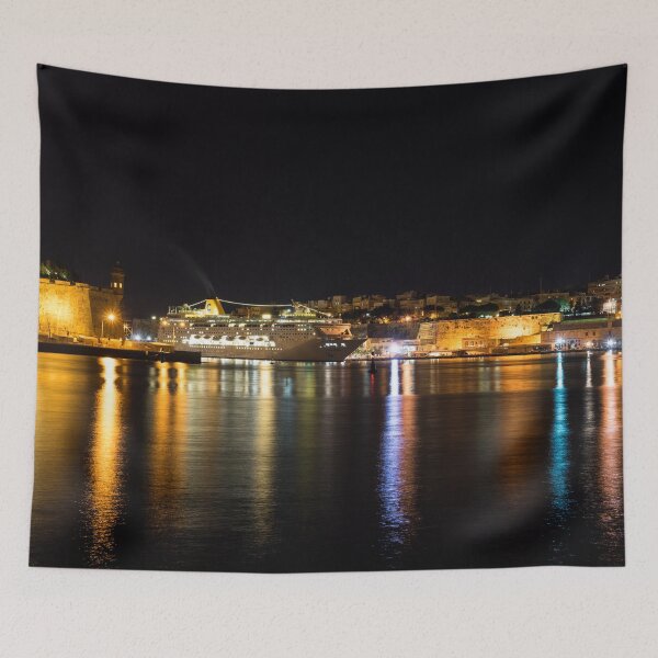 Item preview, Reflecting on Malta - Cruising Out of Valletta's Grand Harbour designed and sold by Georgia Mizuleva.