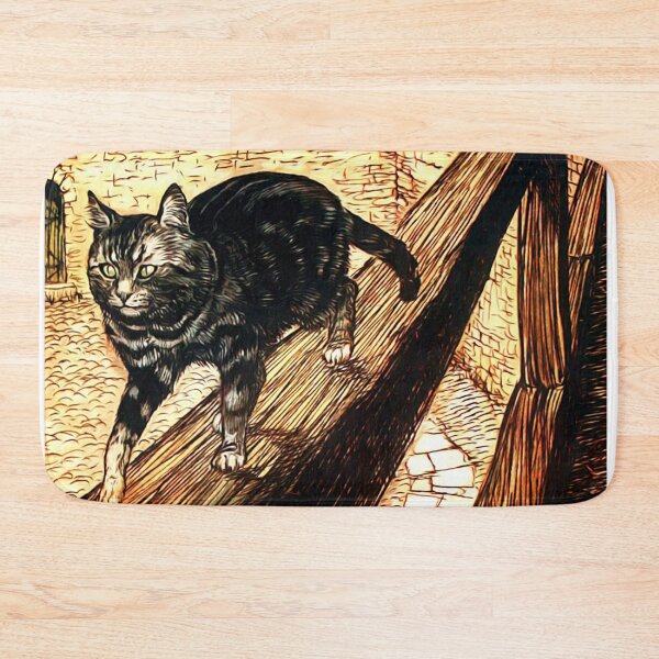Item preview,  Arthur Rackham - sneaking prowling cat designed and sold by Vintage Designs +.
