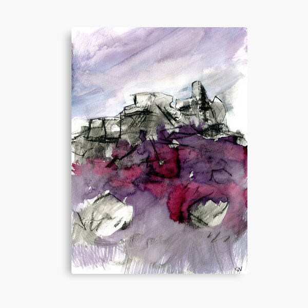White Tor, Derwent Edge - Peak District landscape painting Canvas Print
