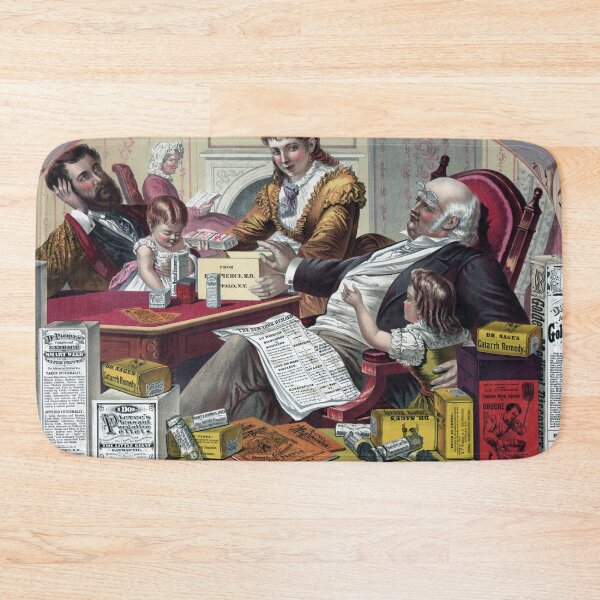 Item preview, Dr Pierces Family Medicine kitsch advert designed and sold by Vintage Designs +.