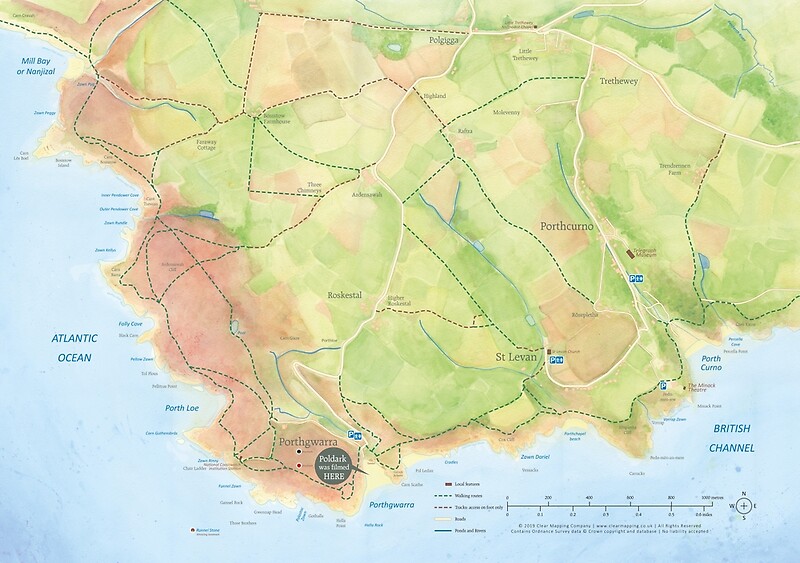 Poldark Locations Map