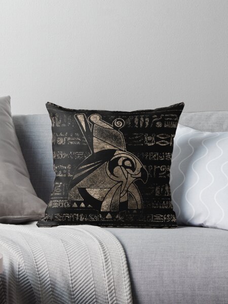 Artikel-Vorschau von Ägyptischer Horus - Vintage Gold auf Schwarz, designt und verkauft von k9printart.