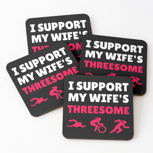 Item preview, Triathlete Girl I Support My Wife's Threesome Funny Triathlon  designed and sold by hadicazvysavaca.