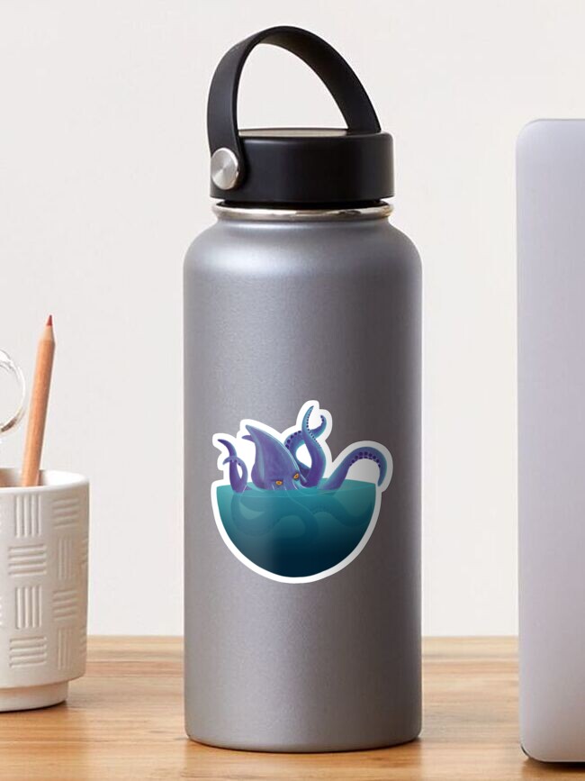 Aperçu 1 sur 3. Sticker avec l'œuvre Kraken créée et vendue par BarracudApps.
