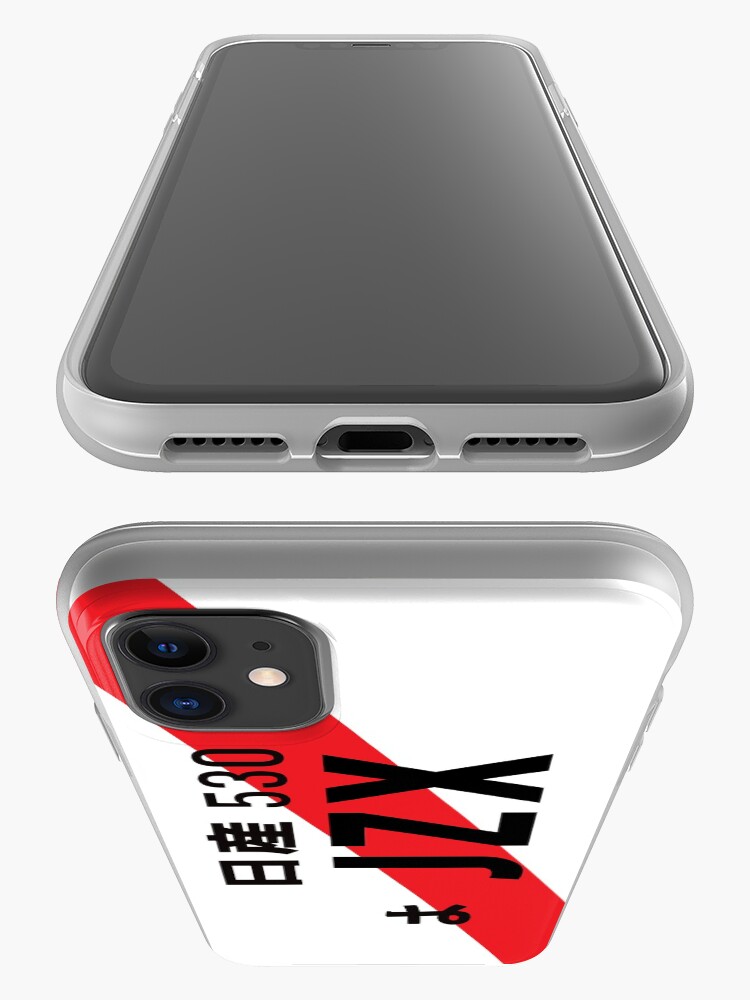 Alternate view of JZX JDM NUMBER PLATE iPhone Case & Cover