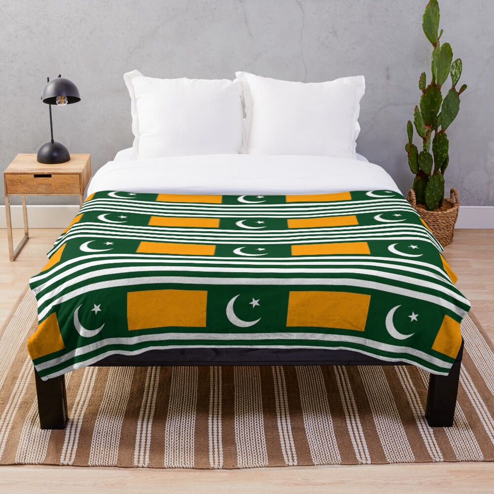 flag-of-azad-kashmir-pakistan-throw-blanket-for-sale-by-pzandrews