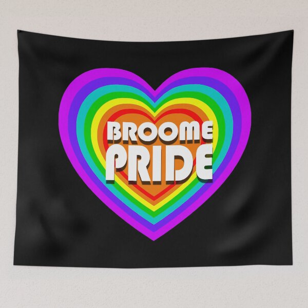 Item preview, Broome Pride All Heart - white logo designed and sold by BroomePride.