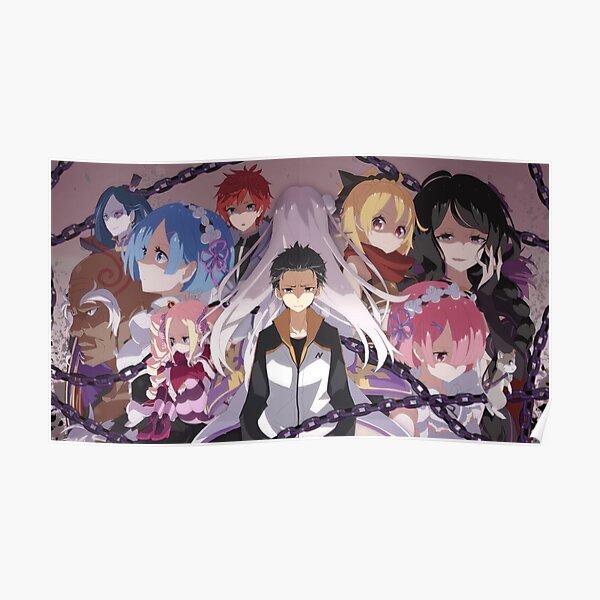 Re Zero Starting Life In Another World Posters Redbubble