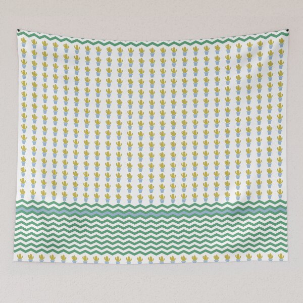 Item preview, Cactus and Chevron Pattern designed and sold by MaplewoodMerch.