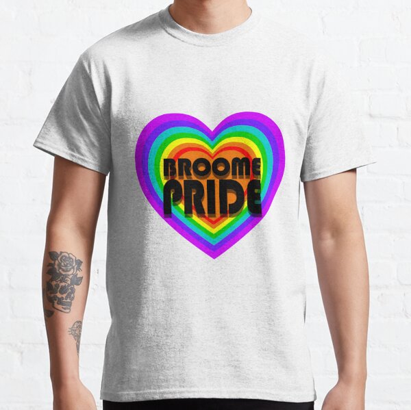 Broome Pride All Heart - Black Logo Classic T-Shirt