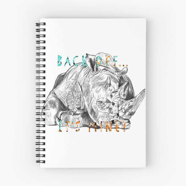 Item preview, Rhino horn, Back off... it’s mine! designed and sold by DebbieJoyArt.