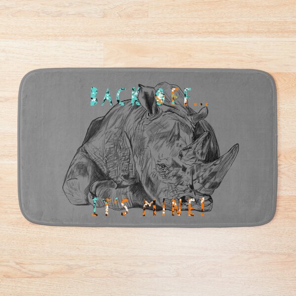 Item preview, Rhino horn, Back off... it’s mine! designed and sold by DebbieJoyArt.