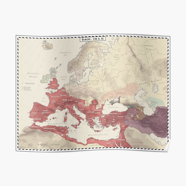 Europe AD 120 Poster