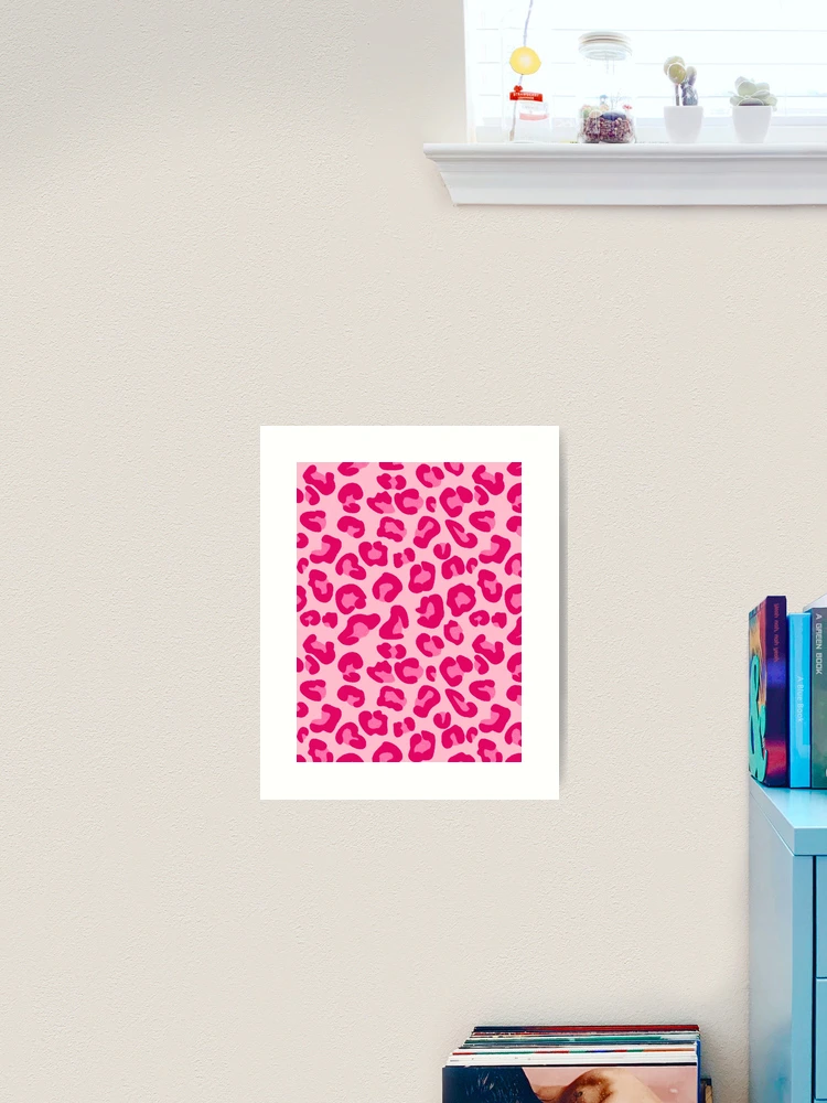 Leopard Print in Pastel Pink, Hot Pink and Fuchsia  Art Print for Sale by  Marymarice