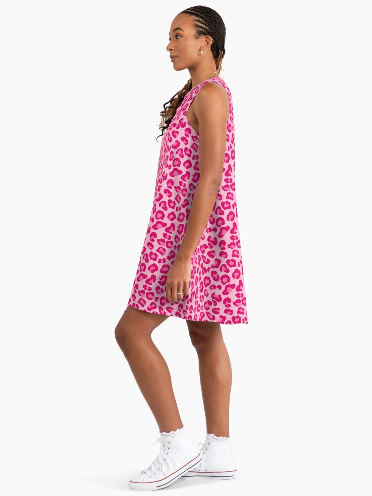Leopard Print in Pastel Pink, Hot Pink and Fuchsia " A-Line Dress for Sale  by Marymarice | Redbubble