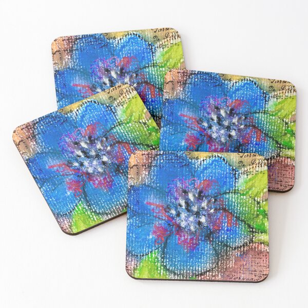 Item preview, Blue Pastel Flower designed and sold by Sandi Pike Foundas.