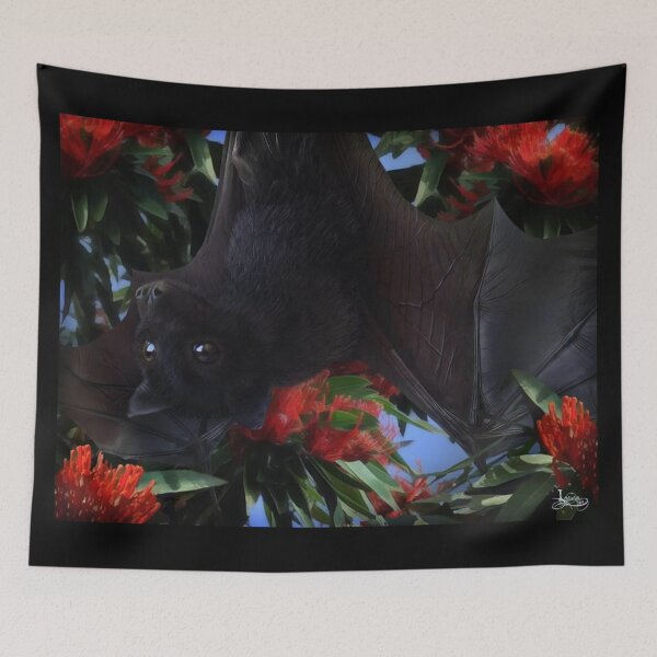 Item preview, Spitfire A Beautiful Black Flying Fox Bat. designed and sold by BabyBats.