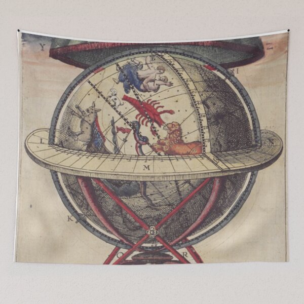 Item preview, Brahe - Astronomical Instruments Globe - Vintage Poster designed and sold by Bebichic.