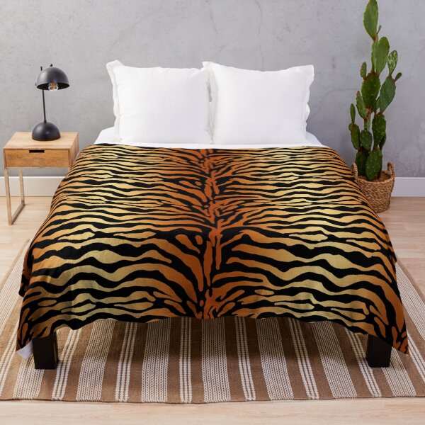 Item preview, Tiger Stripes Animal Print in Deep Amber, Black and Tan designed and sold by Marymarice.