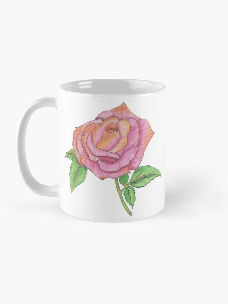 Alternate view of Colorful Rose Mug