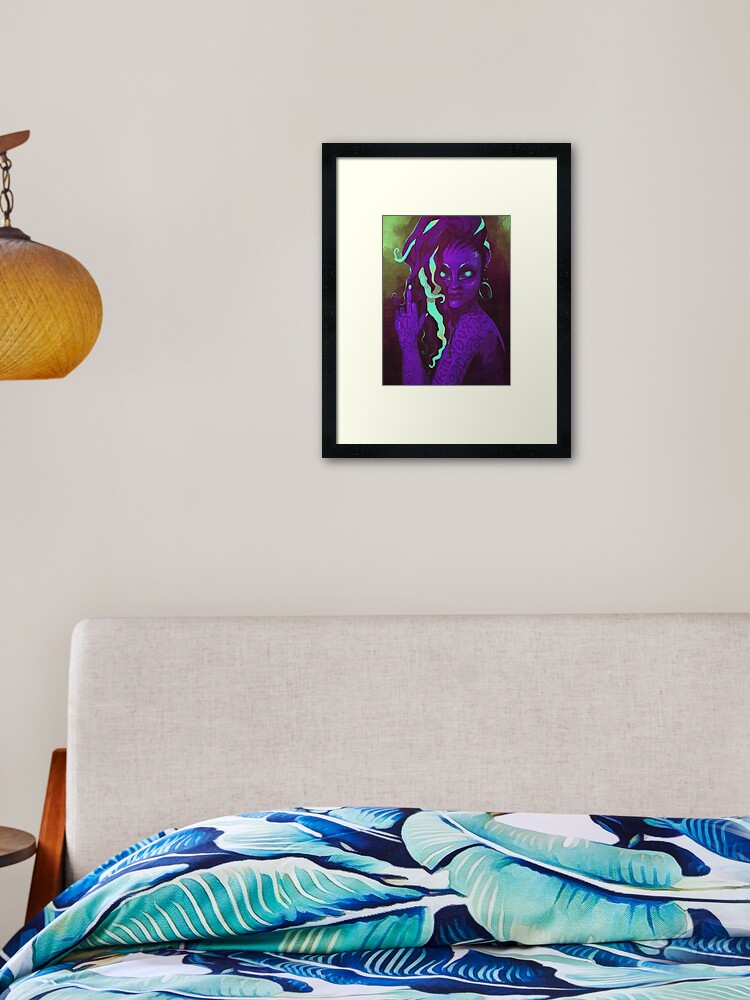 Thumbnail 2 of 7, Framed Art Print, k1lly0urg0ds designed and sold by z0mbieparade.