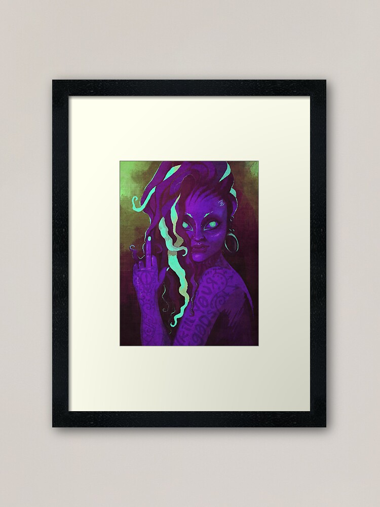 Thumbnail 1 of 7, Framed Art Print, k1lly0urg0ds designed and sold by z0mbieparade.